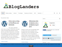 Tablet Screenshot of bloglanders.com